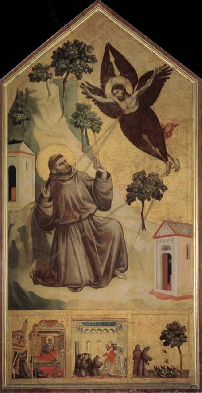 GIOTTO di Bondone Assisi Saint - Francois accept the stigma